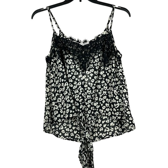 Umgee Tops - Umgee Animal Print Sleeveless Tank Top Sheer Womens Size Large NWT